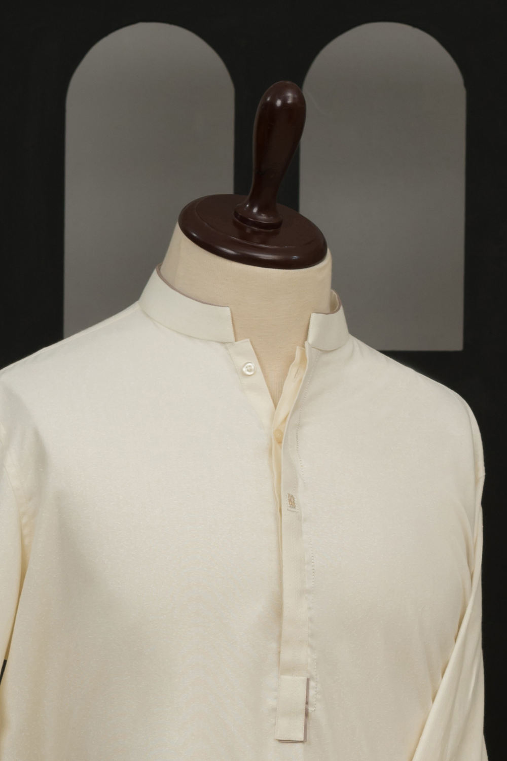 Cream Ayudia Blended Qameez Shalwar Fabric