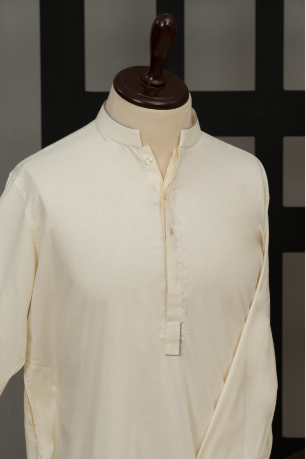 Cream Ayudia Blended Qameez Shalwar Fabric