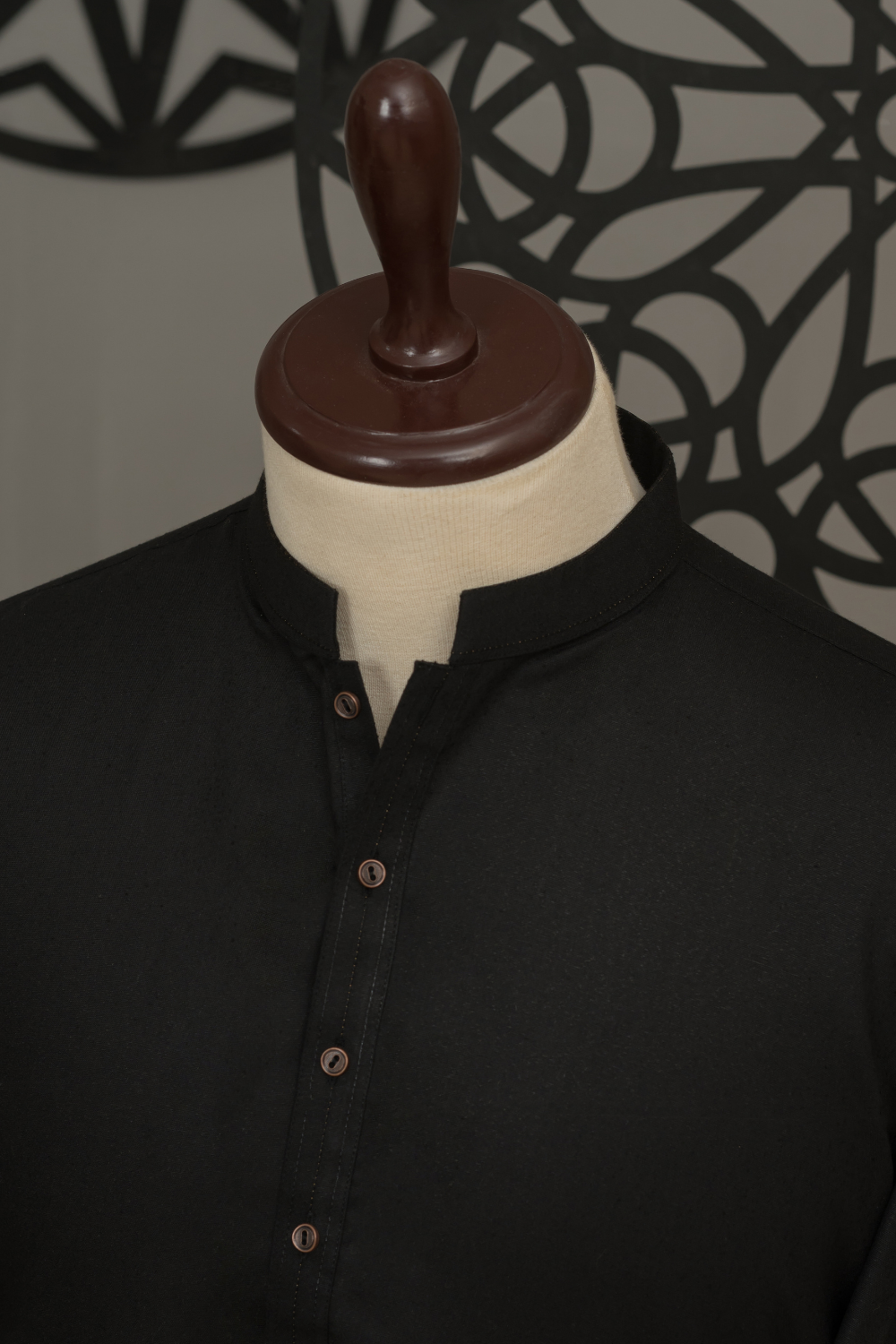 Black Ayudia Blended Qameez Shalwar Fabric